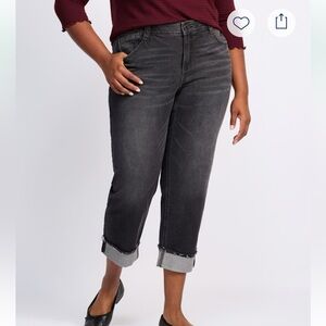 Wit & Wisdom 27/16” High Rise Boyfriend w/ clean finish fray Jean